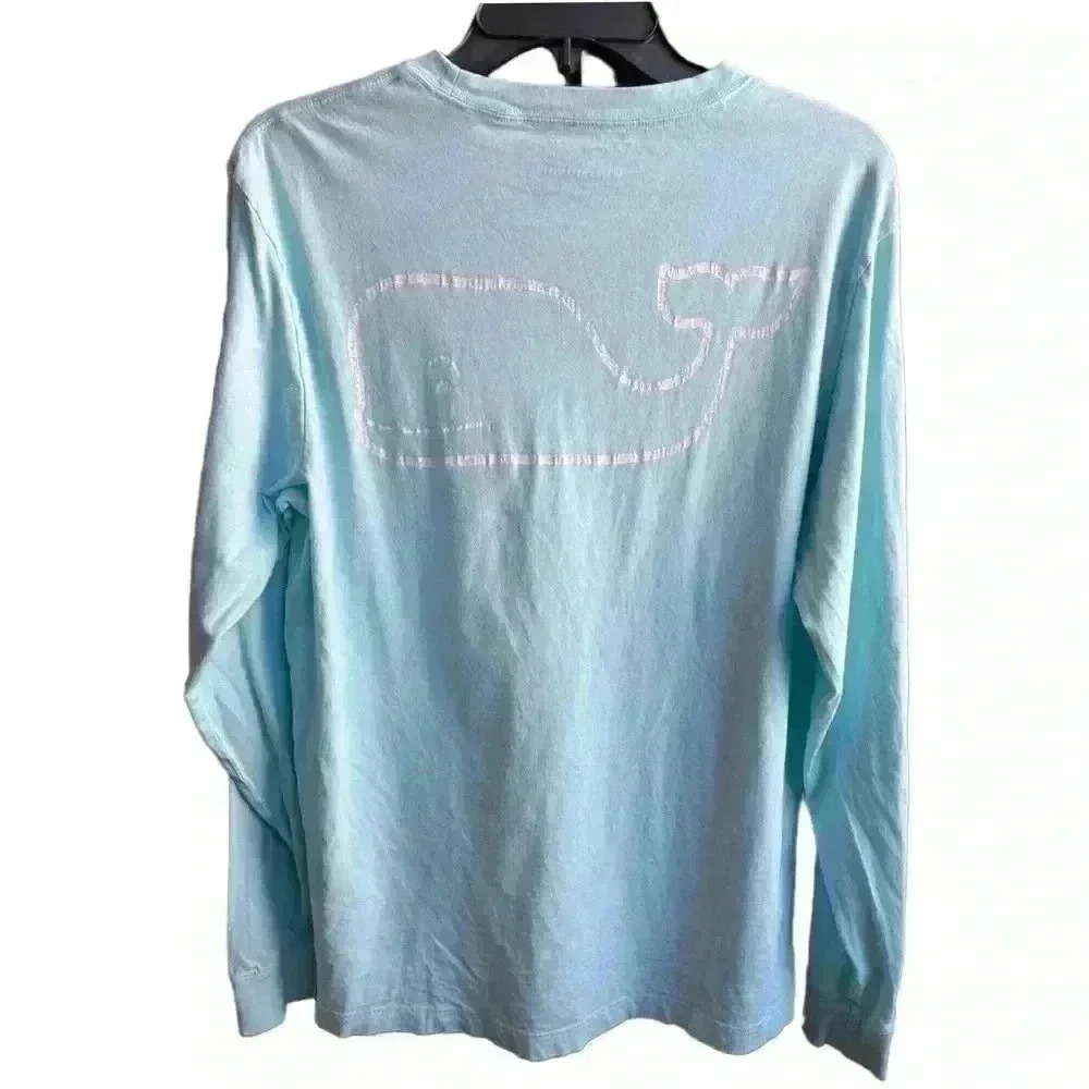 On-The-Go Whale Outline Long-Sleeve Harbor  Tee